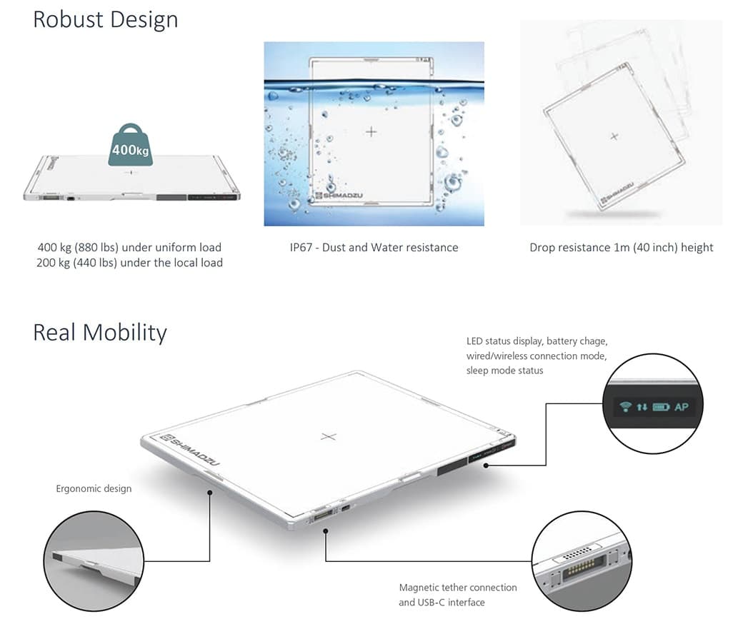 Painel DR Wireless VIVIX-S Série V — Detector flat panel wireless — foto 3