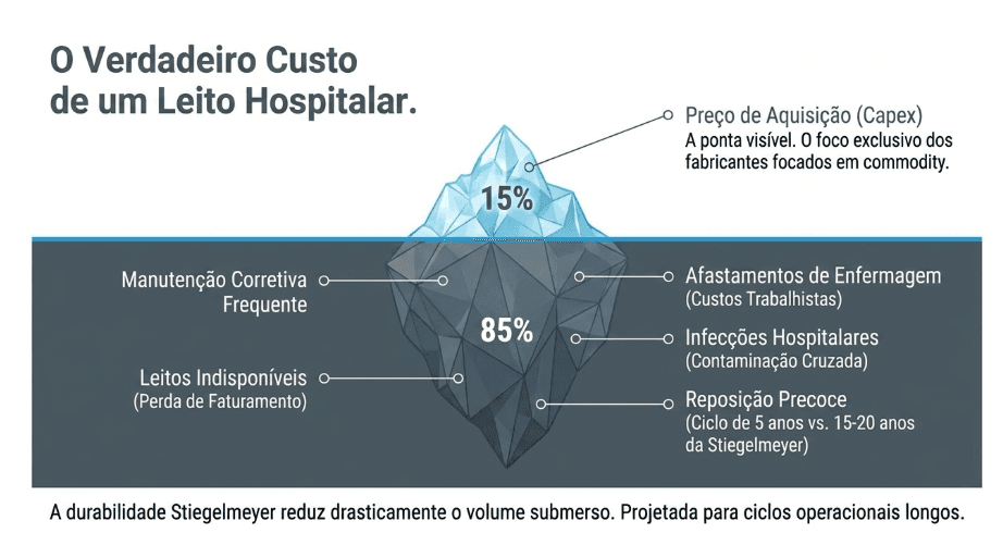 Custo Total de Propriedade da Cama Hospitalar: o Iceberg do Custo Real