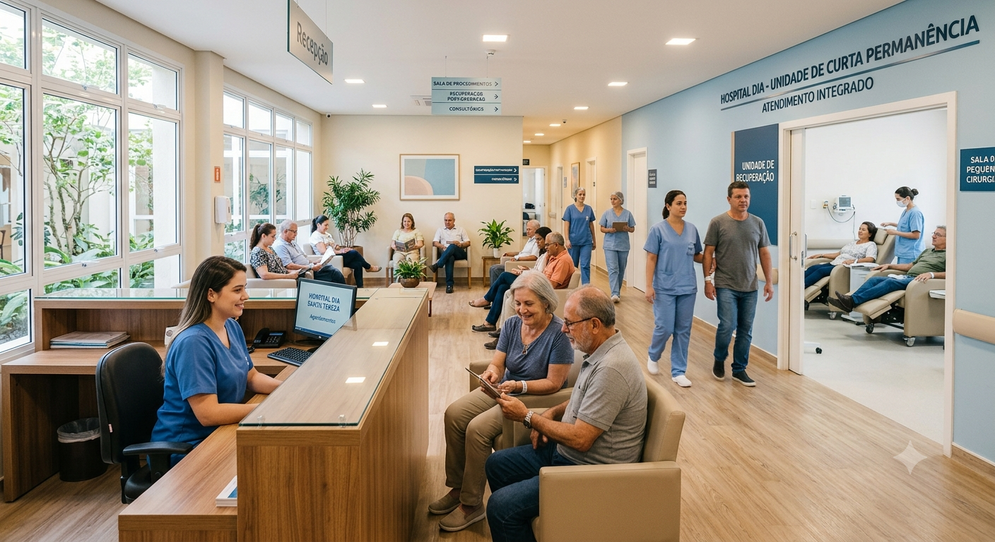 Hospital dia — giro rápido sem perder tempo de sala